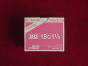 Needles BD 18 x1.5" 100/box